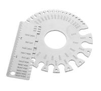 Hemobllo 2 pièces Jauge Épaisseur Métallique Inoxydable Double Face pour Mesure Précise des Tôles et Soudure Outil Professionnel Polyvalent pour Industrie
