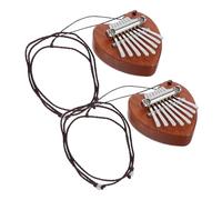 Hemobllo 2 Pièces Kalimba Notes Mini Portable Piano à Pouce Compact et pour Débutants Instrument Musical Créatif et Pendentif Élégant pour Voyages et Loisirs