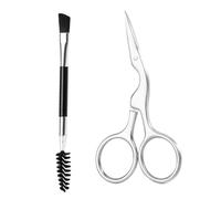 Hemobllo 2 pièces Kit Sourcils avec Ciseaux Précision et Brosse Outil de Toilettage et Hommes Coupe Fine et Entretien des Poils Nez Sourcils