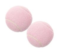 Hemobllo 2 pièces Lot Balles Tennis Entraînement Terrain Rose pour Débutantes Joueurs Balles Caoutchouc Légères Amélioration Coordination et Contrôle