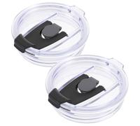 Hemobllo 2 pièces Lot de Couvercles Anti-éclaboussures pour Tasses de Voyage Couvercles Réutilisables Étanches pour Gobelets de Voiture Protection Anti-fuite et Facile à Nettoyer