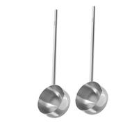 Hemobllo 2 pièces Louche Huile Inox Manche Long pour Verser Huile Chaude Mini Casserole Inox pour Cuisson Maison et Professionnelle