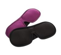 Hemobllo 2 pièces Masque de Sommeil Mousse à Mémoire de Noir Masque Occlusif pour Yeux Confort Optimal pour Sommeil Réparateur