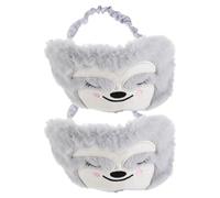 Hemobllo 2 Pièces Masque de Sommeil pour Garçon et Filles en Peluche Douce, Occultant Efficacement la Lumière, Voyage Sieste la Maison L'école