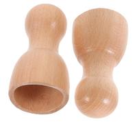 Hemobllo 2 pièces Massage Bois pour Corps et Acupression Outil Manuel Sculptant pour Dos Cou et Relaxation Musculaire