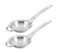 Hemobllo 2 Pièces Mini Mesh Tea Strainer With Handle Portable Stainless Steel Small Sieve For Loose Tea Matcha Juice Filtration Easy To Clean And Travel Friendly