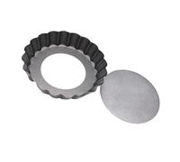Hemobllo 2 Pièces Mini Moule à Tarte Rond 4 Pouces en Acier Carbone | Fond Amovible, Format Compact et Portable, pour Pâtisseries, Tartes Sucrées, Desserts Maison, Anniversaires