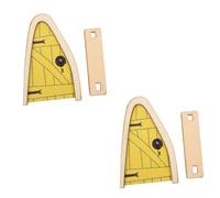 Hemobllo 2 Pièces Miniature Fairy Door pour Décoration de Jardin Accessoire Féérique pour Scène Miniature Porte Unique pour Créer Ambiance