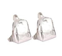Hemobllo 2 Pièces Miniature Zipper Backpack for Dolls Lightweight Tiny School Bags Pretend Play Accessories for Dollhouse and Role-Playing Games