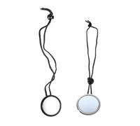 Hemobllo 2 pièces Miroir de Plongée Réglable avec Corde Accessoire Étanche pour Équipement de Natation Vision Large Antichute Lot de Noir et Blanc