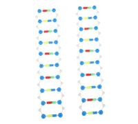Hemobllo 2 pièces Modèle Adn Double Hélice Kit Complet de Structure Moléculaire pour Enseignement et Expérimentation Biologie Génétique