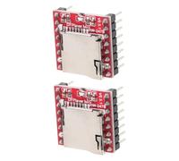 Hemobllo 2 Pièces Module Compact Dfplayer Mini avec Contrôle de Volume Réglable Lecteur Carte Audio Compatible Microcontrôleur Open Source Module Audio Programmable pour Projets DIY