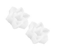Hemobllo 2 Pièces Moule en Silicone Fleur de Nénuphar Blanche | Époxy Cristal Créatif, Modèle Inversé, Format DIY Simple, Léger et Portable, Rangement Facile