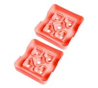 Hemobllo 2 pièces Moules à Sandwich Mini Forme de Cœur Plastique pour Usage Domestique Créatifs et Sécurisés pour Cadeaux
