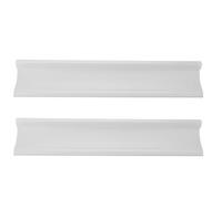 Hemobllo 2 Pièces Moulure de Couronnement pour Éclairage LED 50cm, Argenté