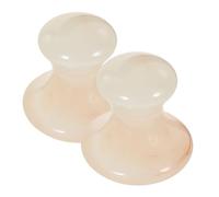 Hemobllo 2 pièces Outil de Massage Facial Résine avec Design Champignon Gua Sha pour Détente Musculaire et Soin Visage pour et Utilisable Huiles Essentielles