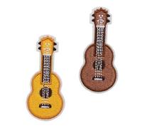 Hemobllo 2 pièces Patch Guitare Décoratif DIY pour Vêtements Sacs Chapeaux et Chaussures Brodés à Coudre Accessoires Créatifs pour Réparation et Customisation pour Atelier Maison et