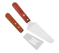 Hemobllo 2 pièces Pelle Cuisine avec Manche Ergonomique Spatule Pâtisserie Rigide Ustensile Coupe Gâteau et Pizza Facile à Nettoyer