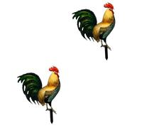 Hemobllo 2 Pièces Pieu de Jardin de Poule Décoration Extérieure Adorable pour Cour Jardin Aux Intempéries