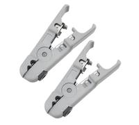 Hemobllo 2 pièces Pince à Dénuder Manuelle Réglable pour Électricien Outil Polyvalent sans Alimentation Dénudeur Fil Électrique Abs pour Câbles Ethernet et Travaux Électriques