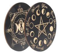 Hemobllo 2 pièces Planche de Divination Bois avec Support Décoration Ésotérique pour Espace Sacré et pour Chambre et Bureau