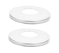 Hemobllo 2 pièces Plaques de Couverture INOX pour Échelle Piscine Escutcheon Décoratif Résistant Corrosion Accessoires pour Main Courante sous- Installation Facile et Protection Renforcée
