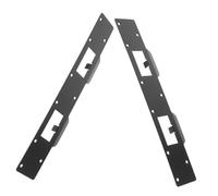 Hemobllo 2 Pièces Plaques de Verrouillage Porte Renforcées Double Trou pour Sécurité Pêne Installation Facile et Stabilité Renforcée
