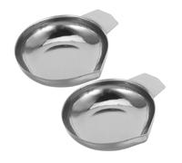 Hemobllo 2 pièces Plateau de Pesée Inoxydable pour Balance Numérique Petite Design Anti-débordement Usage Bijouterie et Cuisine Précis et Réutilisable