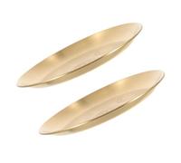 Hemobllo 2 pièces Plateaux Métal Pentagramme Supports Bougies et Présentoirs pour Cérémonies Rangement Décoratif Résistant Fer Plateaux Rituels Multifonctions pour Sorcellerie et Offrandes