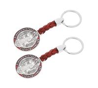 Hemobllo 2 pièces Porte Clés Médaille de Saint Benoît Durable Design Croix Vintage Élégant Accessoire Catholique Lot pour de Confirmation et Remise de Diplômes