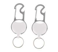 Hemobllo 2 pièces Porte Clés Rétractable avec Multifonction Robuste et Porte Badge et Portable pour Extérieur pour Sacs et Bouteilles