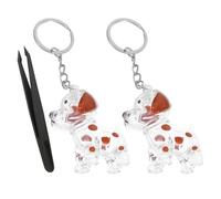 Hemobllo 2 Pièces Porte-clés Souvenir Poils de Chien, Collecte Portable | Contenant Transparent, Fermeture Simple, Rangement Propre et Organisé, pour Voyages et Balades, Familles Canines