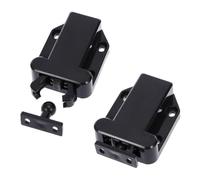 Hemobllo 2 pièces Press Latch Door Catch For Furniture Cabinet Wardrobe Stopper Pack Push To Open Drawer Cupboard Interior Door Lock