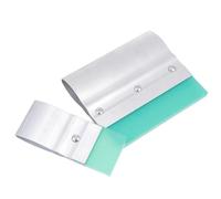 Hemobllo 2 pièces Raclette Sérigraphie Poignée Aluminium Scraper Caoutchouc pour Encre Impression Couleur Aléatoire Couleur Aléatoire