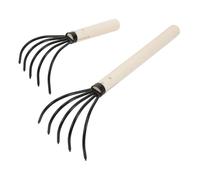 Hemobllo 2 pièces Râteau à Palourdes Acier Haute Teneur Outil Léger pour Creuser et Coquillages sur Plage et Jardin Dents Pointues pour Creusage