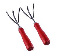 Hemobllo 2 Pièces Râteau de Jardin avec Poignée Ergonomique Outil de Désherbage Pratique à Dents pour Jardinage