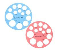 Hemobllo 2 pièces Règles de Mamelon Rondes pour Mesure Précise Bout Sein Outil de Sizing Flange pour Allaitement Échelle pour Choix de Tire Lait et Tétine Convient Aux