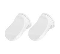 Hemobllo 2 Pièces Repose-pieds de Bain Antidérapant à Ventouse, Blanc | Plastique, Support Stable sans Perçage, Aide au Rasage des Jambes, Usage sur Carrelage