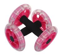 Hemobllo 2 pièces Roue Double pour Entraînement Abdominal Stable Abdos Polyvalent pour Modeler et Renforcer Dos pour Homme et Femme à Domicile