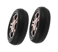 Hemobllo 2 pièces Roues de Tricycle Garçon Fille Roues Arrière Robustes et Légères Remplacement pour Scooters et Vélos Denfants Installation Facile Trou Diamètre Couleur Rose