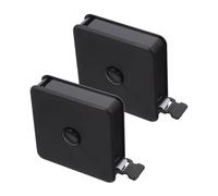 Hemobllo 2 pièces Ruban à Mesurer Mini Portable Carré Noir Lot de Petits Mètres Souples Pratiques pour Couture et Mesures Corporelles