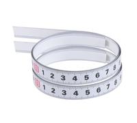 Hemobllo 2 pièces Ruban Adhésif Autocollant Acier Inoxydable Règle de Mesure Métrique Auto-adhésive pour Échelle Onglet Outil de Menuiserie Précis Lot