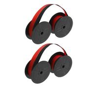Hemobllo 2 pièces Ruban Machine Écrire Double Couleur Ruban Encreur Léger et Résistant pour Machine à Écrire Compatible Remplacement