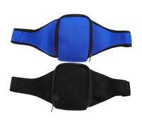 Hemobllo 2 pièces Sacoche Ceinture Microphone Néoprène Résistante Ajustable pour Fitness Pochette Porte Micro Sans Fil pour Entraîneur Gym Protection Stable Du Micro pour Cours et