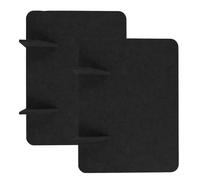 Hemobllo 2 Pièces Séparateur de Bureau en Feutre Noir avec Pieds, | Panneau Acoustique Minimaliste, Usage Bureau et Maison, Rangement Facile, Résistant aux Fissures