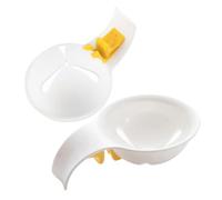Hemobllo 2 pièces Séparateur Œufs Facile à Utiliser Clip Silicone Polyvalent pour Séparer Blancs et Jaunes Ustensile Cuisine Pratique pour Pâtisserie et Préparation Repas