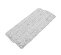 Hemobllo 2 pièces Serpillère Rechange Microfibre Réutilisable pour Sols Durs Accessoire Mop Absorbant et Lavable