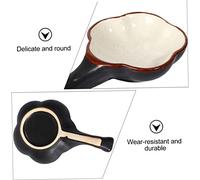 Hemobllo 2 pièces Set de Coupelles à Encre Céramique Fleurs Multi Usage pour Calligraphie et Peinture Support Pinceau et Pratique pour Débutants et Artistes