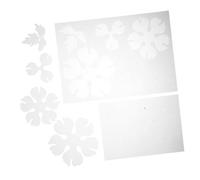 Hemobllo 2 Pièces Shrinky Plastic Sheets Semi Transparent Peony Floral Design Pre Cut Heat Shrink Sheets for DIY Hairpins Earrings Craft Projects