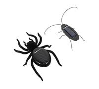 Hemobllo 2 pièces Solaire Simulation Araignée et Cafard pour Éducatif Dapprentissage Au Fonctionnement Solaire à Léveil Sensoriel des Renouvelables